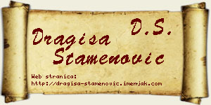 Dragiša Stamenović vizit kartica